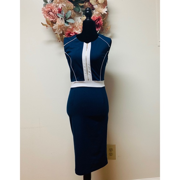 white business casual dress